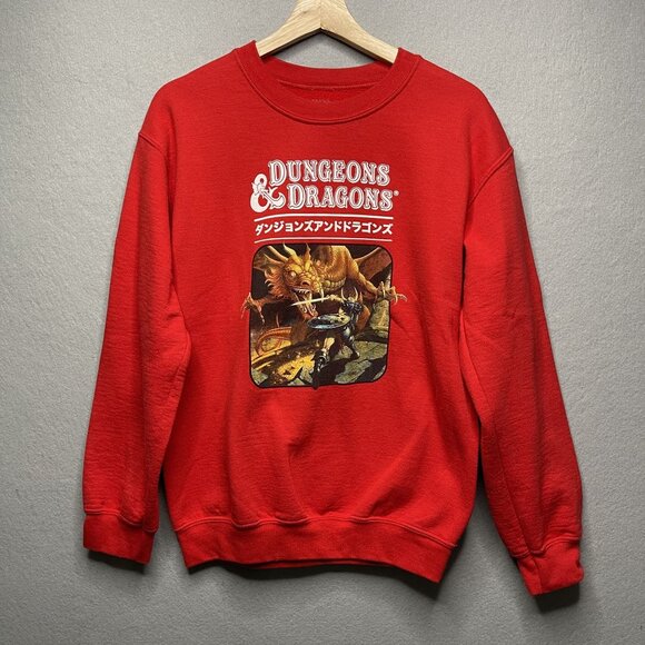 Dungeons & Dragons Red Graphic Sweatshirt S - Picture 1 of 5